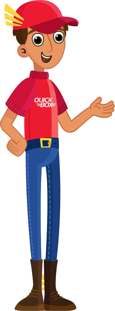 Repartidor de paquetes en Quick Box USA Panamá